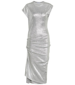 Rabanne Metallic jersey dress