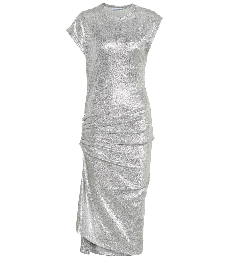 Rabanne Metallic jersey dress