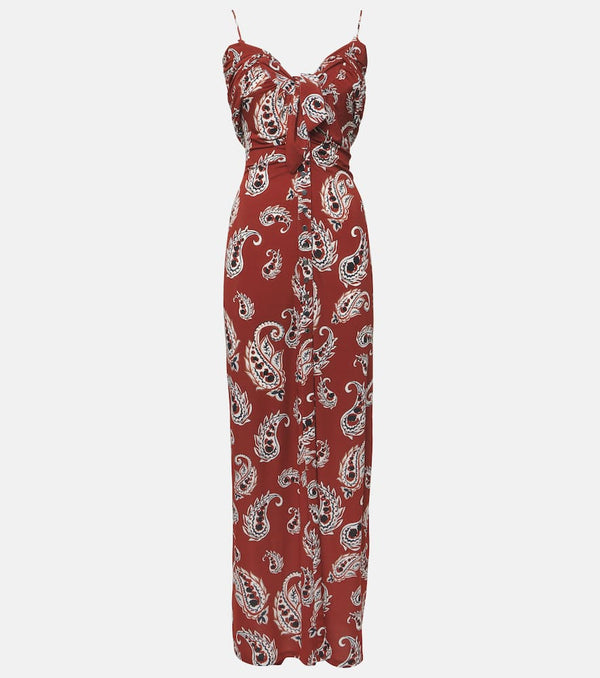 Rabanne Paisley jersey long dress | LYBSTORE