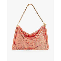 Rabanne Pixel Tube metal top-handle bag