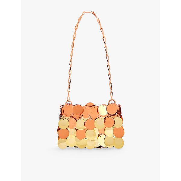 Rabanne Sparkle Disc sequin shoulder bag | LYBSTORE