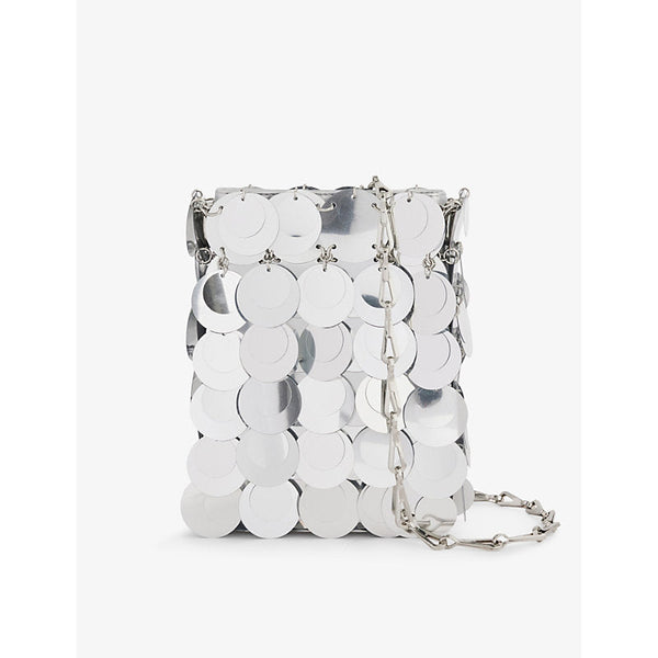 Rabanne Sparkle mini woven clutch | LYBSTORE