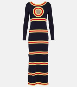 Rabanne Striped maxi dress