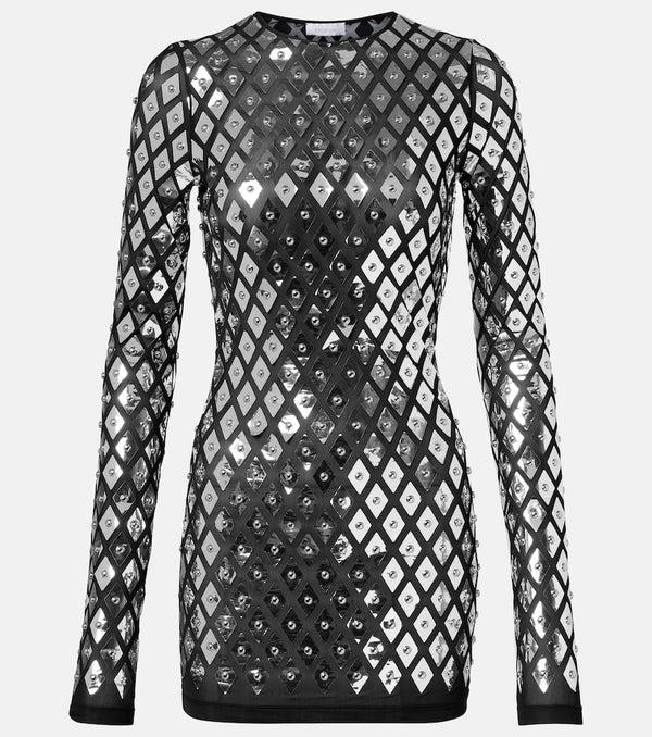 Rabanne Studded jersey minidress