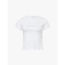  Rag & Bone Logo-stud short-sleeve cotton T-shirt