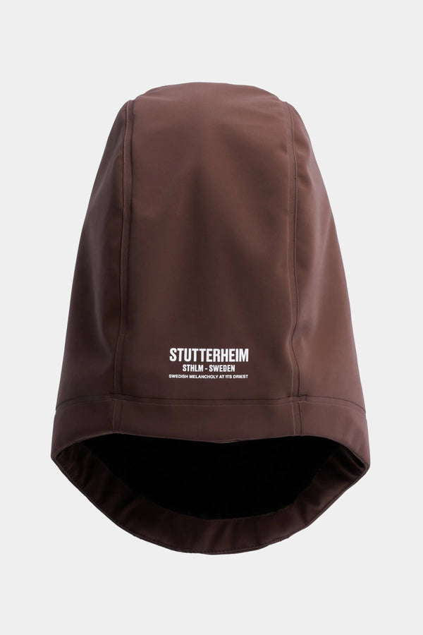 Stutterheim Rain Balaclava Matte Dark Brown