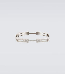 Rainbow K Chrome 14kt white gold bangle with diamonds