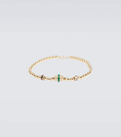 Rainbow K Empress 18kt gold bracelet with emeralds and diamonds