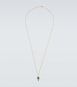 Rainbow K Majesty Bullet 9kt gold pendant necklace with diamonds