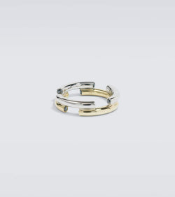 Rainbow K Monica 9kt gold ring with diamonds