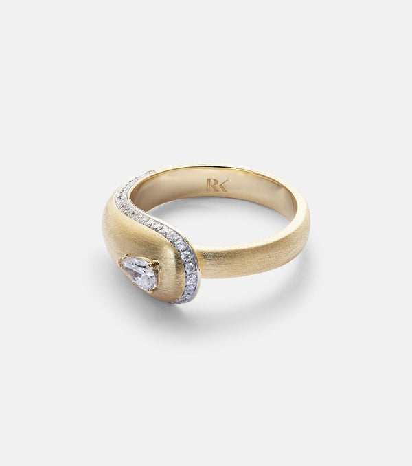 Rainbow K Prestige 18kt gold ring with diamonds