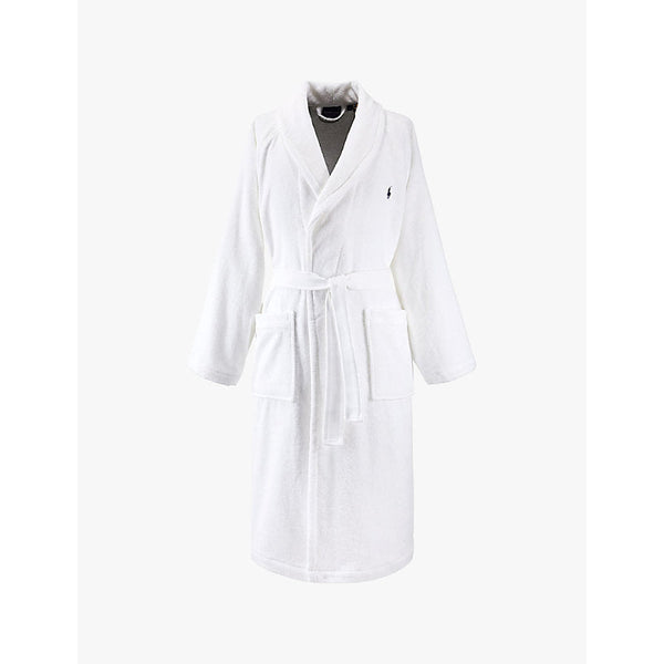 Womens Ralph Lauren Home Logo-embroidered relaxed-fit cotton bathrobe