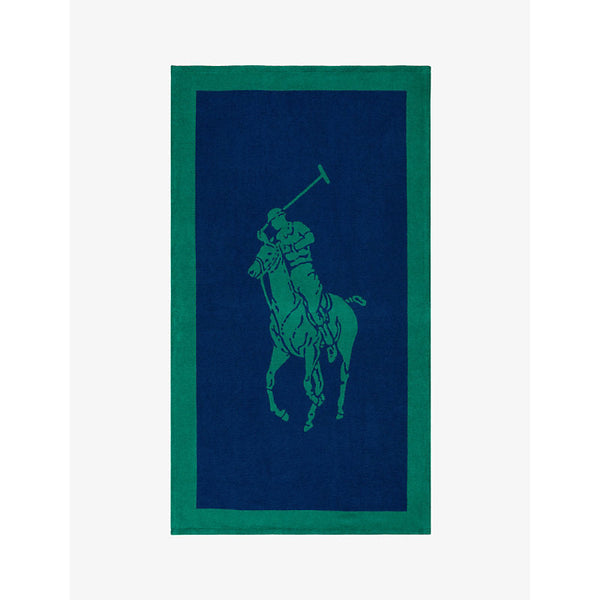 Ralph Lauren Home Polo Player-jacquard cotton beach towel 170cm x 100cm