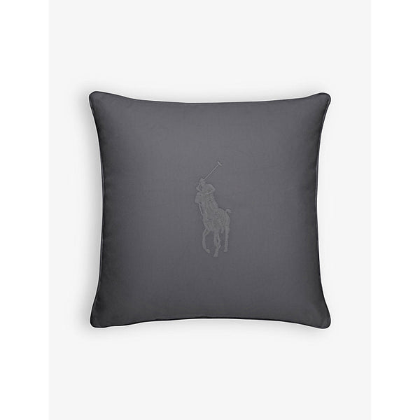 Ralph Lauren Home Polo Pony-logo embroidered cotton square cushion cover