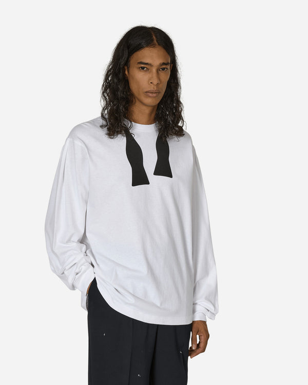 Random Identities Bow Tie Longsleeve T-Shirt White