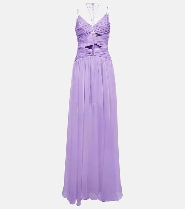 Rasario Cutout chiffon gown | LYBSTORE