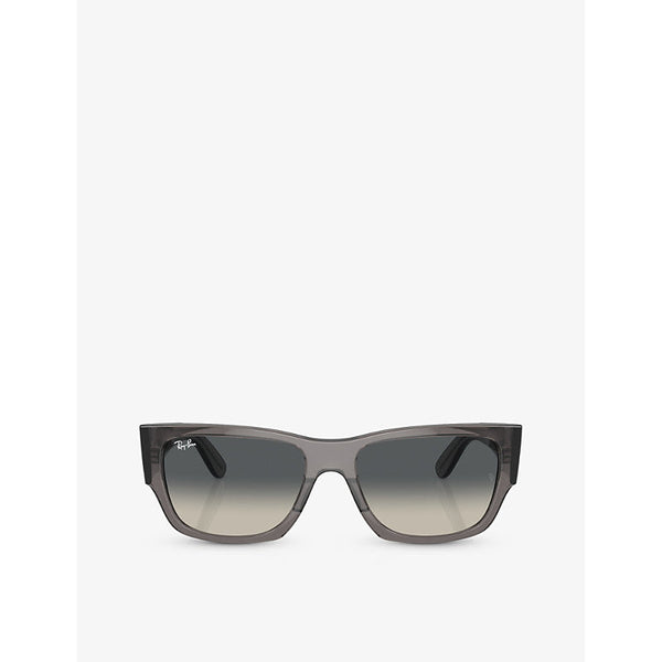 Ray-Ban RB0947S Carlos rectangle-frame acetate sunglasses | LYBSTORE