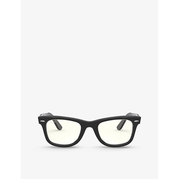 Ray-Ban RB2140 Everglasses Wayfarer Clear Evolve square-frame acetate sunglasses | LYBSTORE