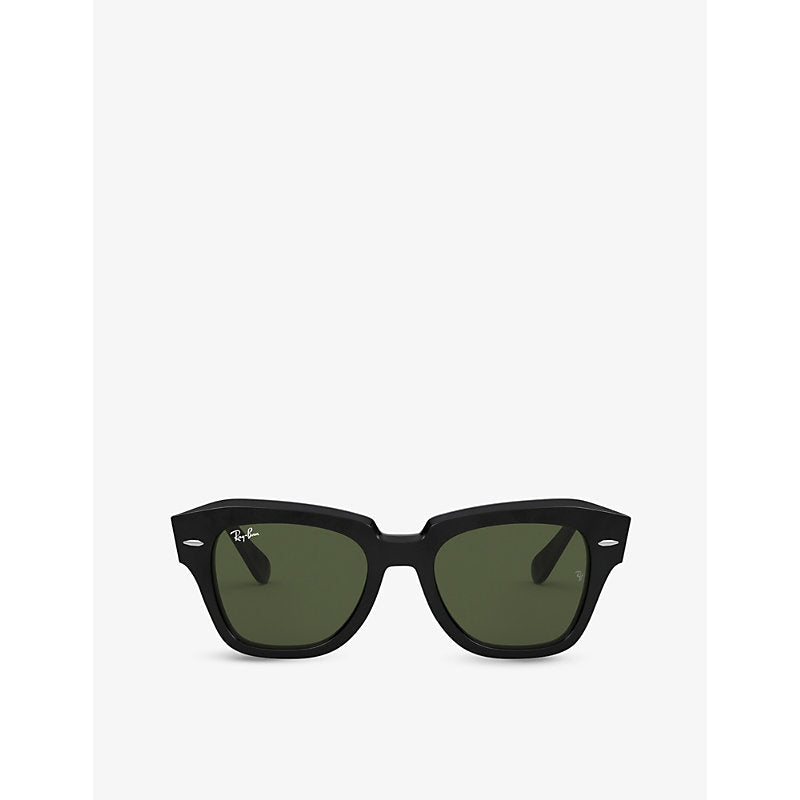 Ray-Ban RB2186 rectangular-frame acetate sunglasses