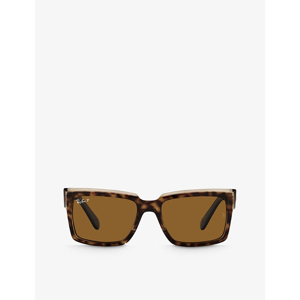 Ray-Ban RB2191 Inverness rectangular-frame acetate sunglasses | LYBSTORE