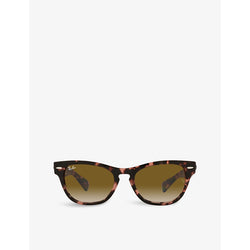 Ray-Ban RB2201 Laramie irregular-frame tortoiseshell acetate sunglasses