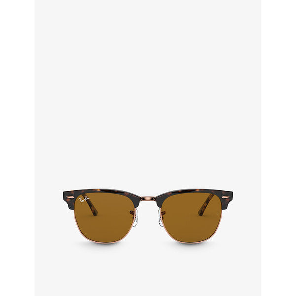 Ray-Ban RB3016 51 Clubmaster square-frame acetate sunglasses | LYBSTORE