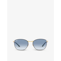 Ray-Ban RB3702 pillow-shape metal sunglasses