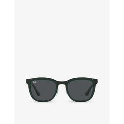 Ray-Ban RB3709 Clyde square-frame metal sunglasses