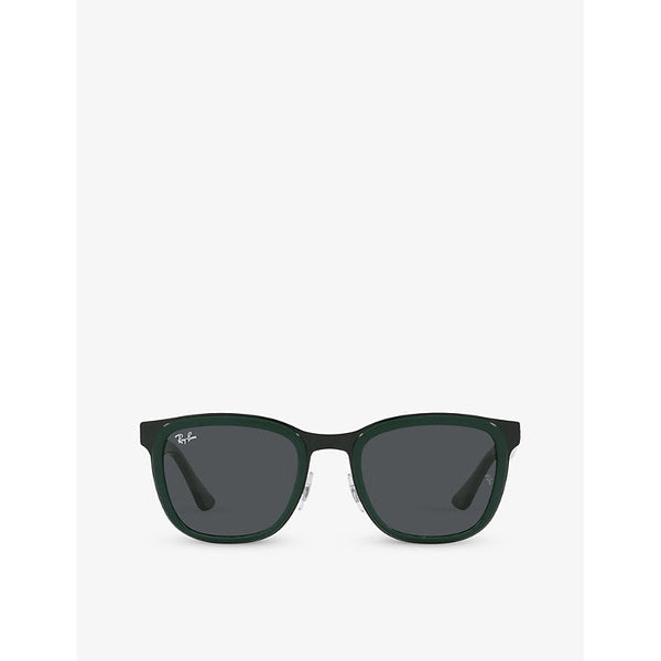 Ray-Ban RB3709 Clyde square-frame metal sunglasses | LYBSTORE