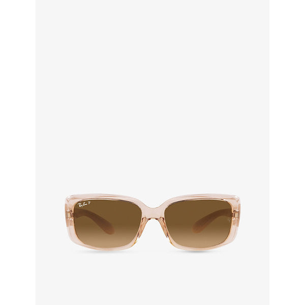 Ray-Ban RB4389 pillow-frame propionate sunglasses | LYBSTORE