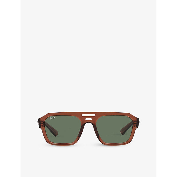 Ray-Ban RB4397 Corrigan rectangle-frame acetate sunglasses | LYBSTORE