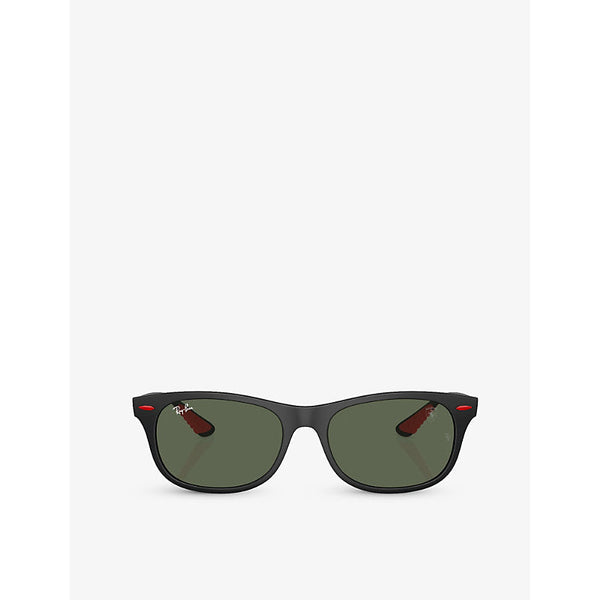 Ray-Ban RB4607M Scuderia Ferrari collection square-frame acetate sunglasses | LYBSTORE