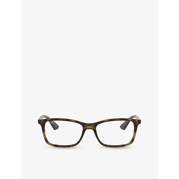 Ray-Ban RB7047 square-frame Havana glasses | LYBSTORE