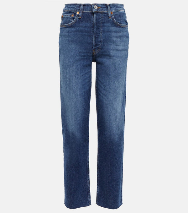 Re/Done High-rise straight jeans