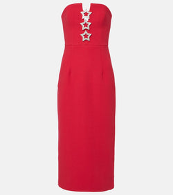 Rebecca Vallance Akari embellished strapless midi dress