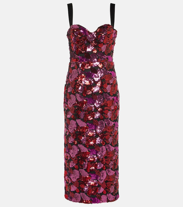 Rebecca Vallance Azalea sequined midi dress