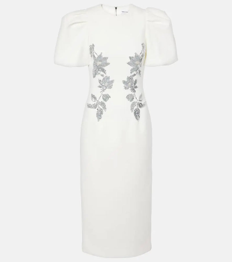 Rebecca Vallance Bridal Recut embellished midi dress