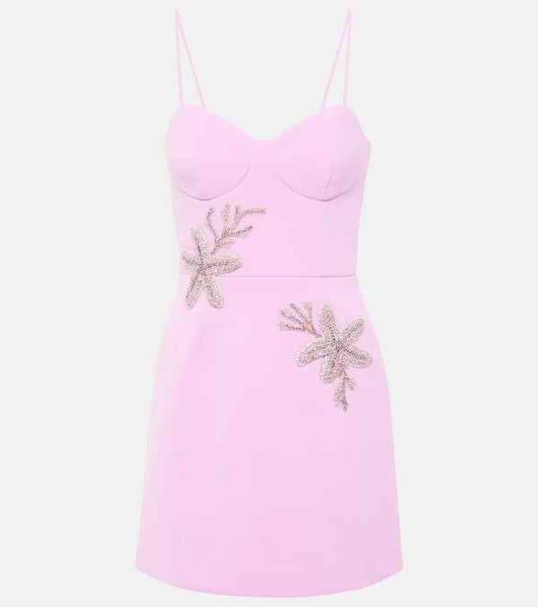 Rebecca Vallance Chantara embellished crêpe midi dress