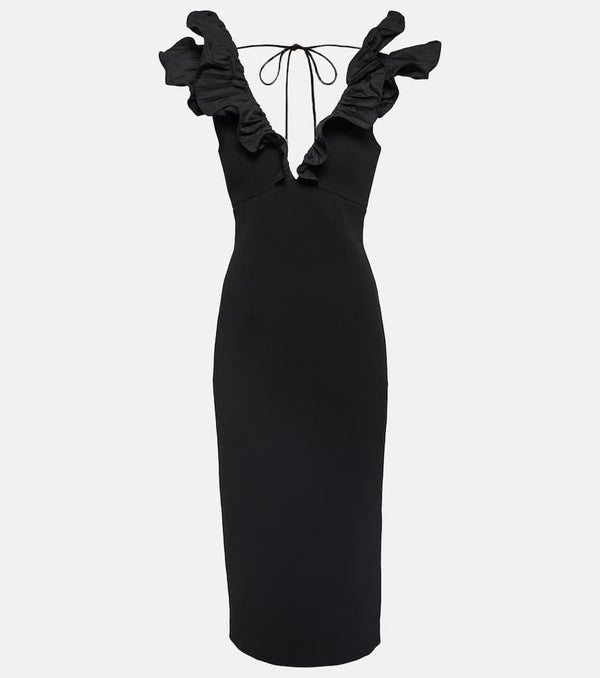 Rebecca Vallance Chloe crêpe midi dress