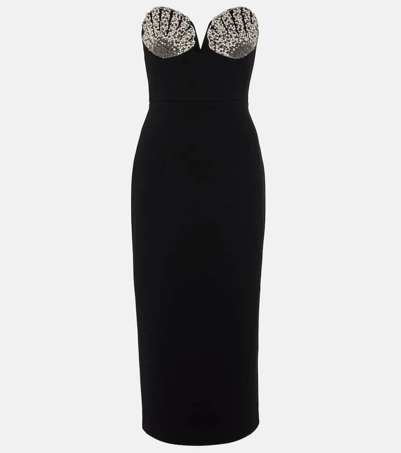 Rebecca Vallance Cordelia embellished midi dress | LYBSTORE