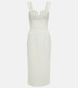 Rebecca Vallance Crystal-embellished midi dress