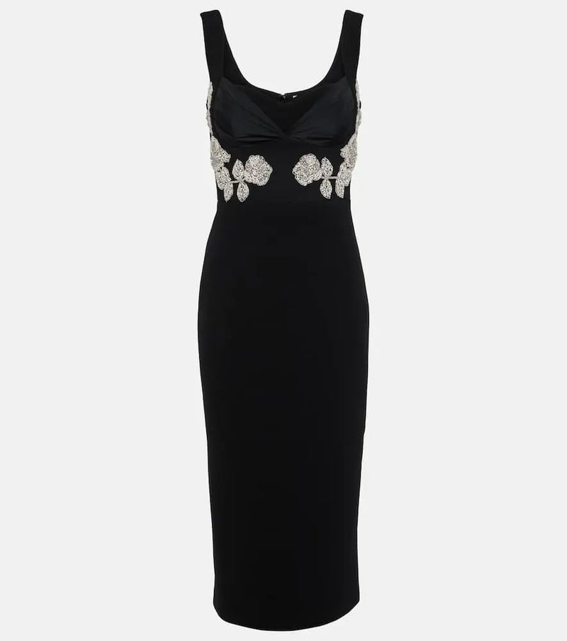 Rebecca Vallance Juliana crystal-embellished midi dress