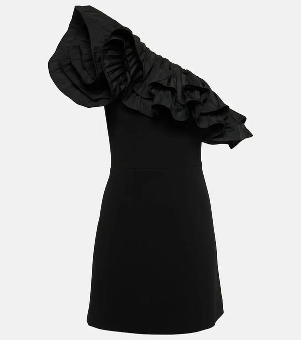 Rebecca Vallance One-shoulder ruffled minidress | LYBSTORE