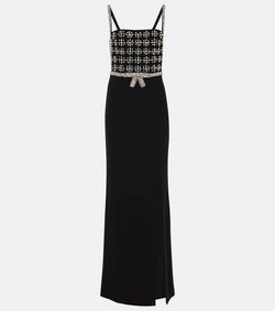 Rebecca Vallance Rina crystal-embellished gown