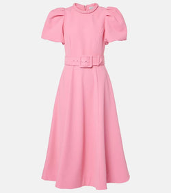 Rebecca Vallance Rosita puff-sleeve midi dress