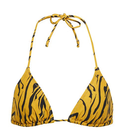 Reina Olga Love tiger-print bikini top | LYBSTORE