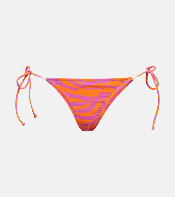 Reina Olga Miami zebra-print bikini bottoms | LYBSTORE