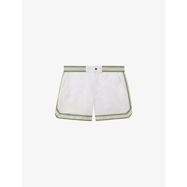 Reiss Baller contrast-panel regular-fit woven swim shorts