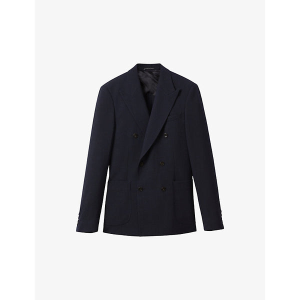 Mens Reiss Belmont slim-fit stretch woven-blend blazer