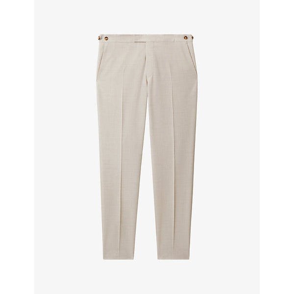 Mens Reiss Belmont slim-fit tapered-leg stretch woven-blend trousers